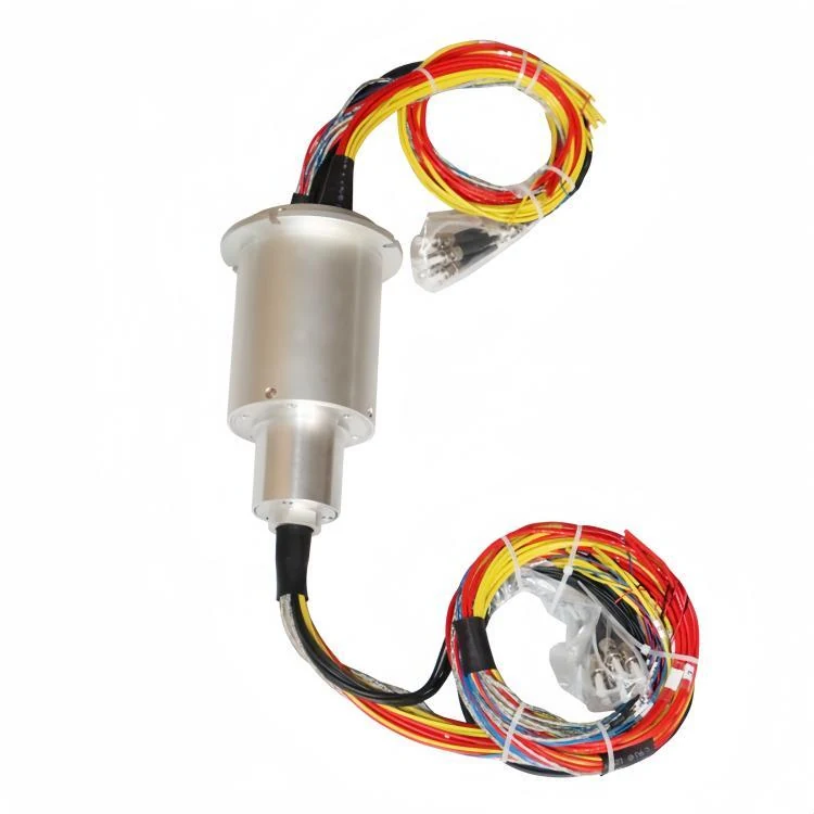 DHS085-30-8F optoelectronic hybrid slip ring 8-channel optical fiber 30channels electrical signal, view 2