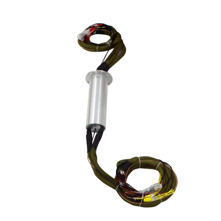 DHS085-81-2F optoelectronic rotary joint 2-channel optical fiber 81channels electrical signal, view 2