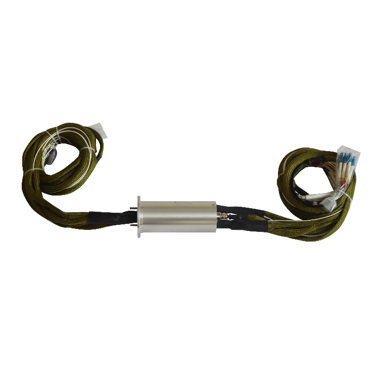 DH46E-5F-D76-L141-001 Optoelectronic rotary joint 76mm 5channels fiber optic 46 electrical military grade, view 3