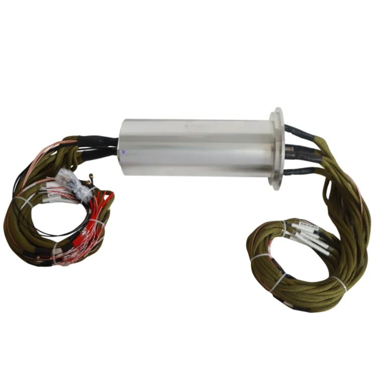 DHS118-131-2F Optoelectronic rotary joint combines two-channel optical fiber, multi-channel communication signals and power, view 3