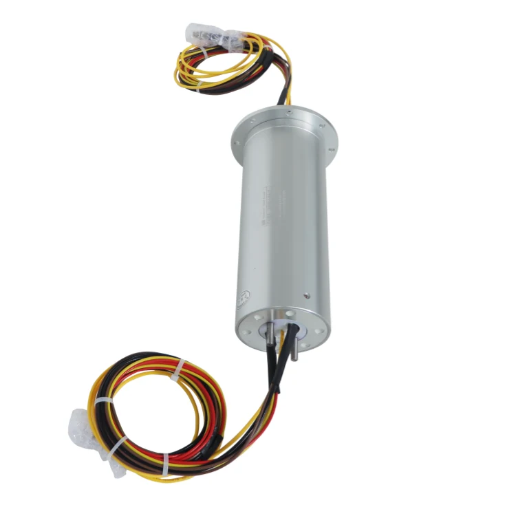 DHS080-4-30A-1F single-channel optoelectronic slip ring with outer diameter 80mm, 4 channels 30A, view 2