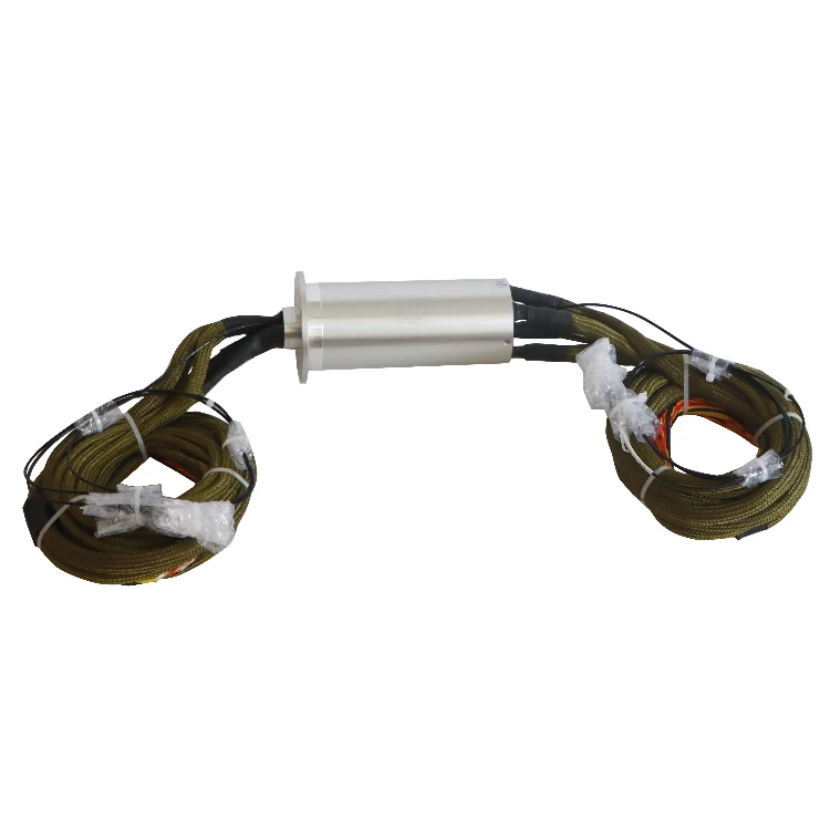 DHS058-40-1F Non-standard customized military optoelectronic slip ring 40 channels electrical combination 1 channel optical fiber, view 2