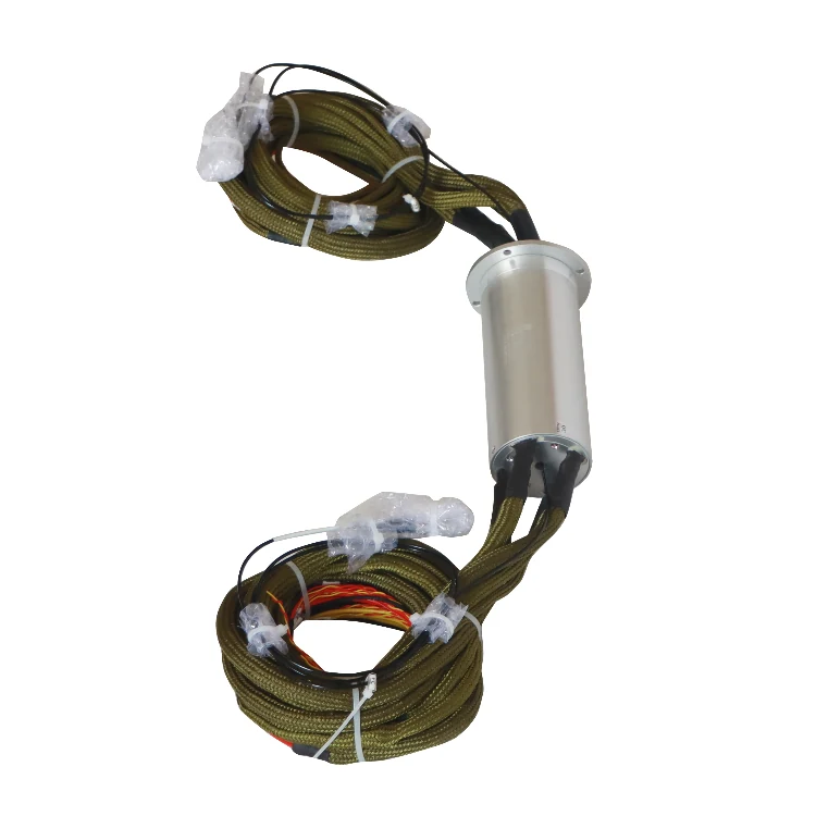 DHS058-40-1F Non-standard customized military optoelectronic slip ring 40 channels electrical combination 1 channel optical fiber — fiber optic rotary joints manufactured by INGIANT