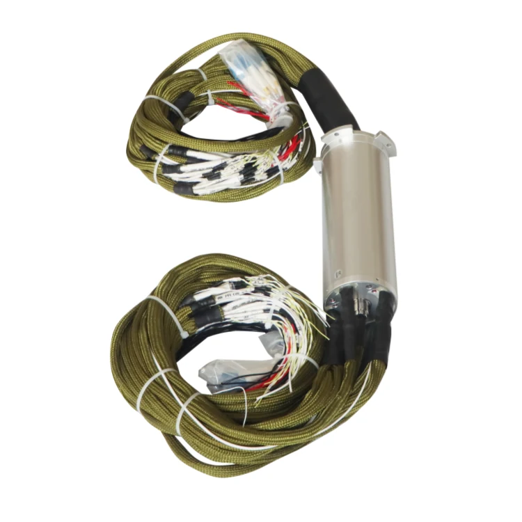 DH90E-10F-D87-L206.5-001 87mm optoelectronic slip ring 10 channels optical fiber 90 channels electrical signal, view 2