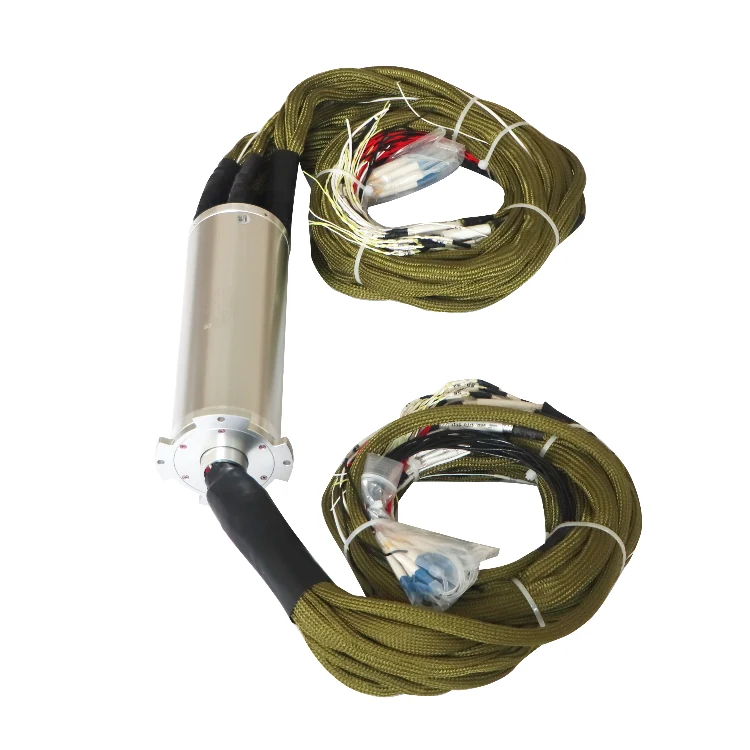 DH90E-10F-D87-L206.5-001 87mm optoelectronic slip ring 10 channels optical fiber 90 channels electrical signal, view 3