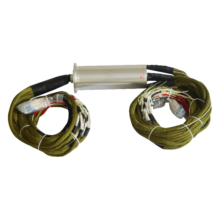 DH90E-10F-D87-L206.5-001 87mm optoelectronic slip ring 10 channels optical fiber 90 channels electrical signal, view 4