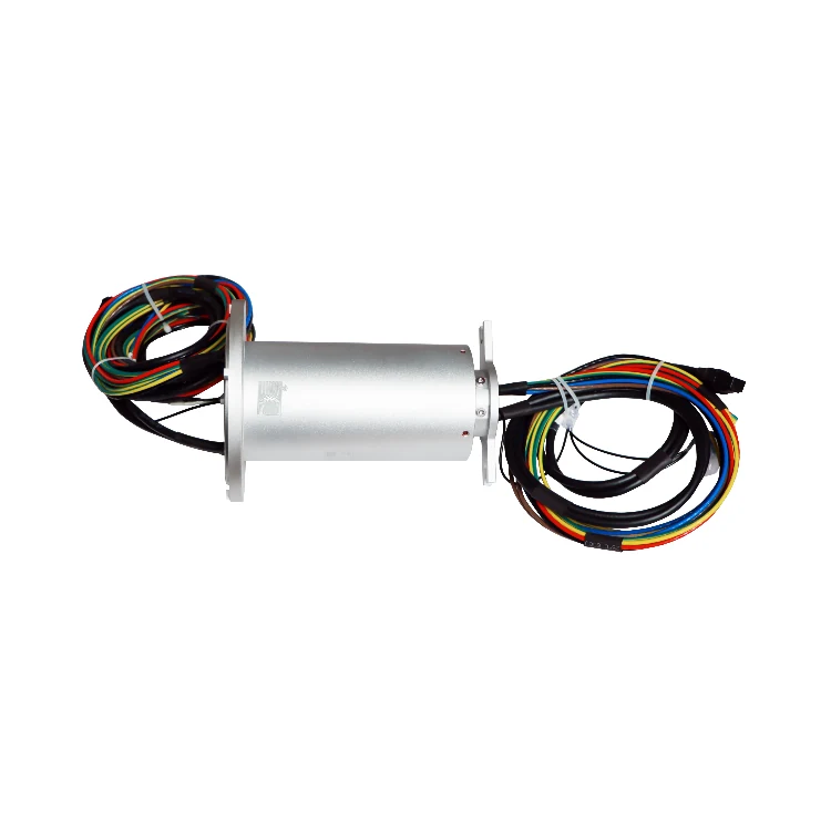 DHS058-25-1F optoelectronic slip ring military grade standard, 1channel fiber optic, view 2