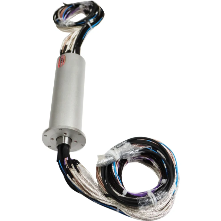 DHS045-51-1F photoelectric combination rotary joint 51channels combination single-channel optical fiber slip ring — fiber optic rotary joints manufactured by INGIANT