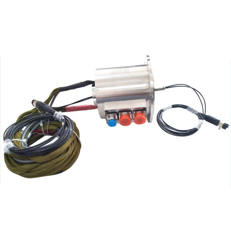 DHS140F-28-2F photoelectric combination slip ring 28 electrical channels combination 2-way (armored) single-mode fiber, view 2