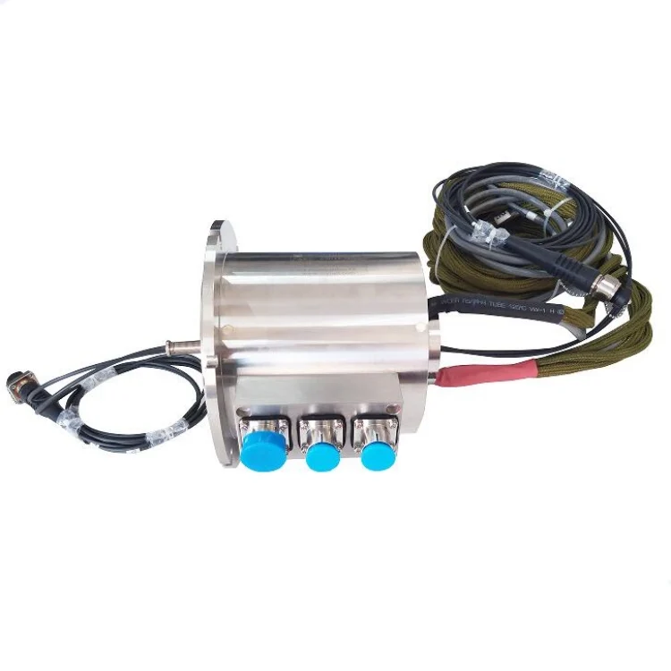 DHS140F-28-2F photoelectric combination slip ring 28 electrical channels combination 2-way (armored) single-mode fiber, view 3