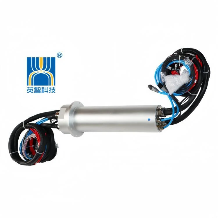 DHS100-49-8F 8-in-8-out photoelectric combination slip ring 49 electrical channels, view 2