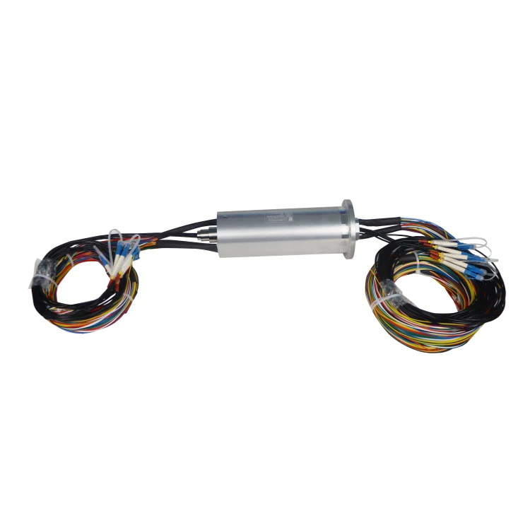 DHS060-56-5F Ingiant Photoelectric Combination Slip Ring with 5 channels fiber optic and 56 electrical channels, view 2