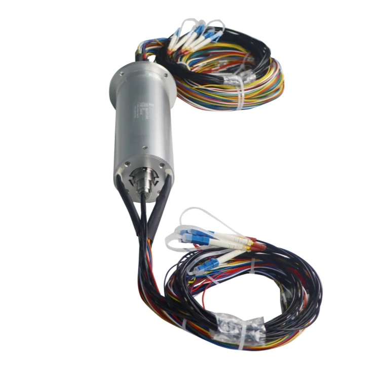 DHS060-56-5F Ingiant Photoelectric Combination Slip Ring with 5 channels fiber optic and 56 electrical channels, view 3