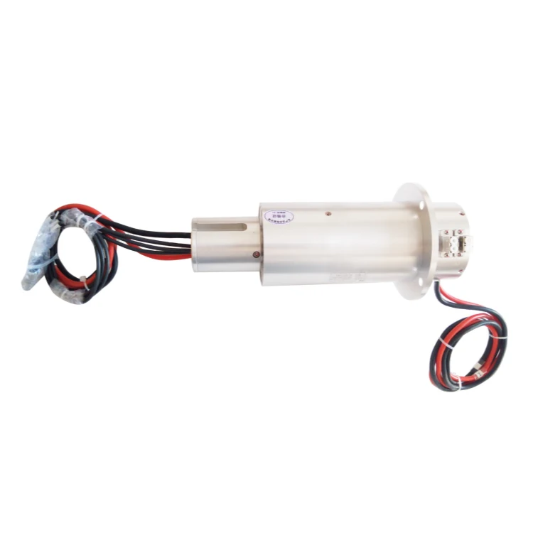 DHS069-2-30A-3F Photoelectric rotary joint with 3channels fiber optic slip ring and 2channels 30A power — fiber optic rotary joints manufactured by INGIANT