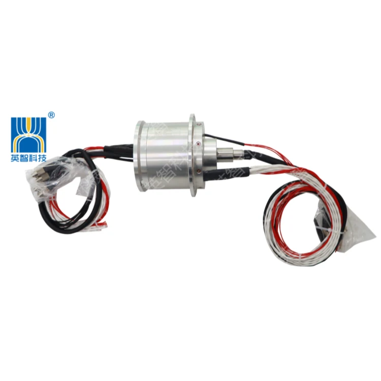 DHS092-26-6F Customized photoelectric slip ring combination with 6 optical fibers, outer diameter 92mm, view 2
