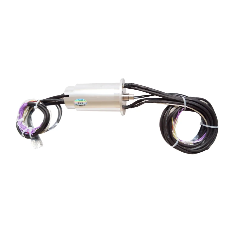 DHS055-20-2F Ingiant Photoelectric Slip Ring OD 55mm with 2 channels optical fiber and 20 channels power, view 3