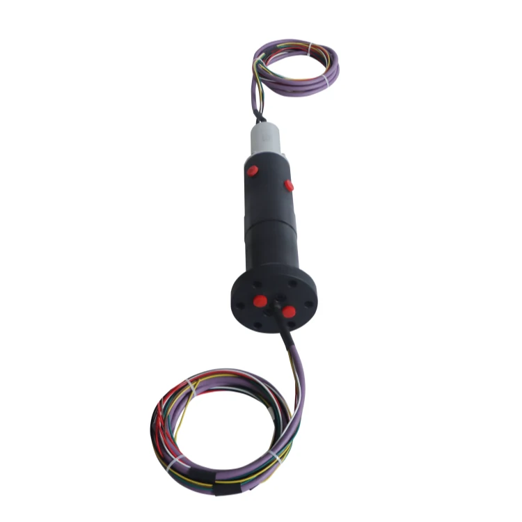 DHS045-9-2Q-002 Pneumatic and electric hybrid slip ring 45mm combination 9-channel electric and 2-channel gas — pneumatic and liquid slip rings manufactured by INGIANT