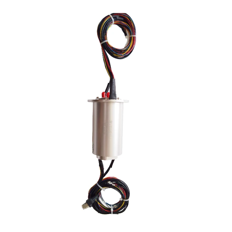 DHS064-25 RF rotary joints 64mm combination Dual-channel RF coaxial rotary joint and 25channels power signal., view 2