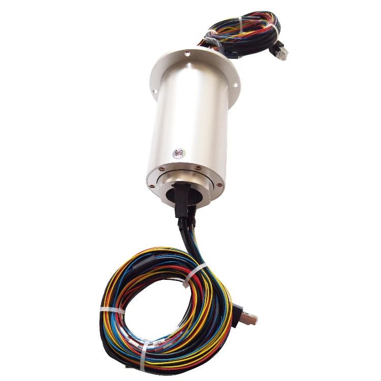 DHS064-25 RF rotary joints 64mm combination Dual-channel RF coaxial rotary joint and 25channels power signal., view 3