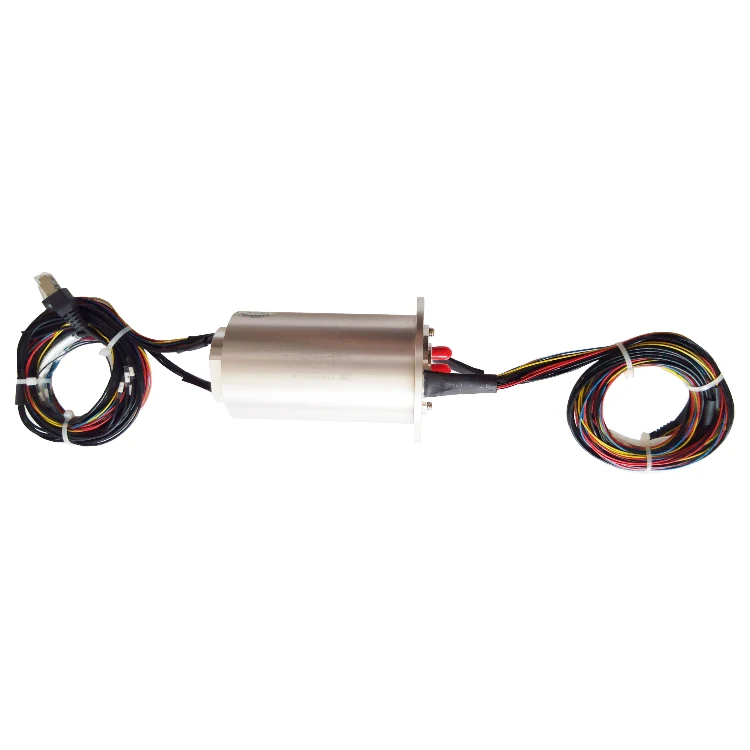 DHS064-25 RF rotary joints 64mm combination Dual-channel RF coaxial rotary joint and 25channels power signal. — rf rotary joints and coax slip rings manufactured by INGIANT