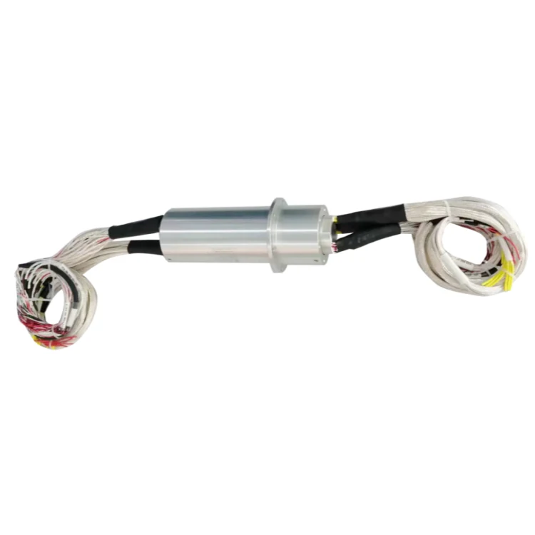 DHS080-84-2S 2 high frequency channels RF slip ring 80mm mix 84 channels of power/signal, view 2