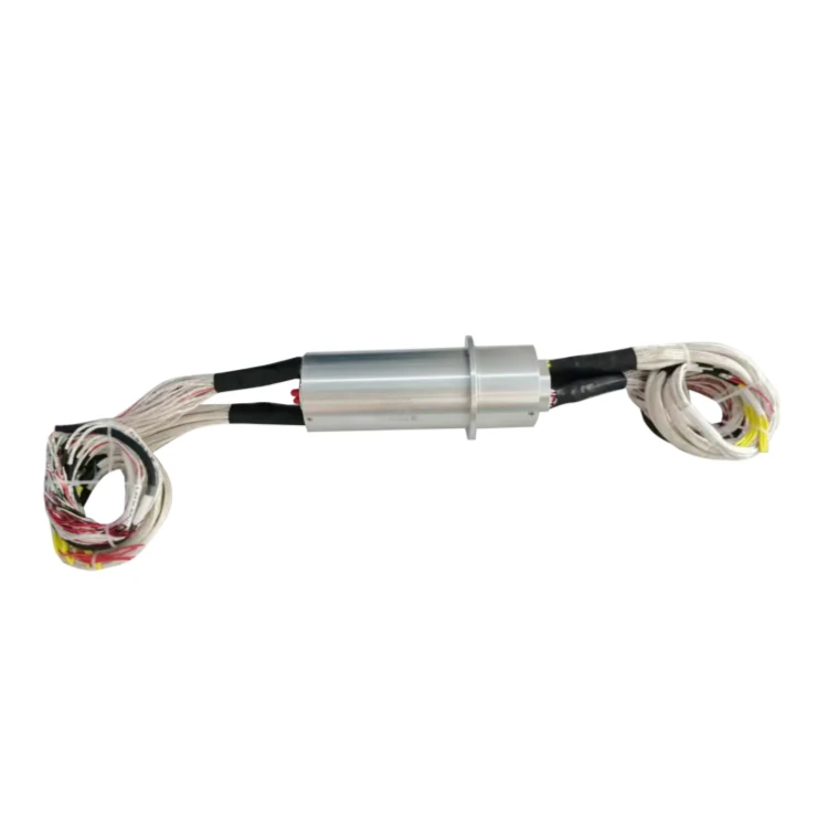 DHS080-84-2S 2 high frequency channels RF slip ring 80mm mix 84 channels of power/signal, view 3