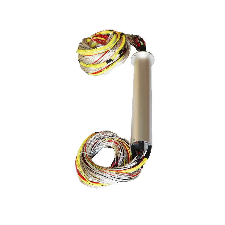 DHS057-109 57mm rotor flange conductive slip ring 109 channels, view 3