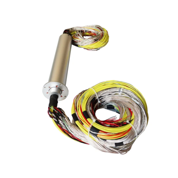 DHS057-109 57mm rotor flange conductive slip ring 109 channels — capsulated slip rings manufactured by INGIANT