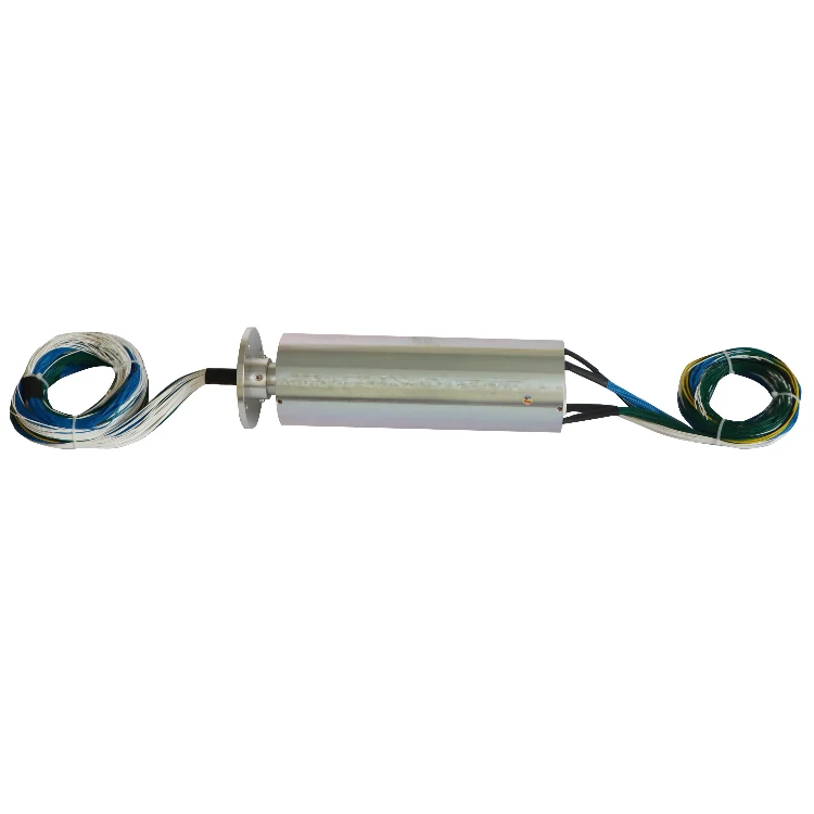 DHS099-120 Ingiant OD99mm rotor flange conductive slip ring 3channels 20A power and 117channels signal, view 2