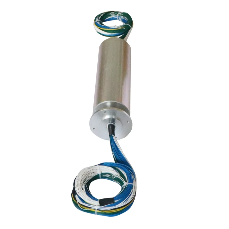 DHS099-120 Ingiant OD99mm rotor flange conductive slip ring 3channels 20A power and 117channels signal — capsulated slip rings manufactured by INGIANT