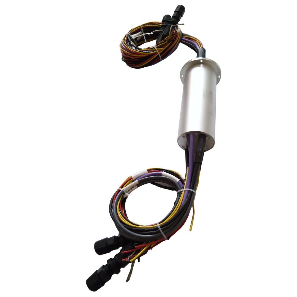 Ingiant servo encoder slip ring with diameter 78mm 48channels — capsulated slip rings manufactured by INGIANT