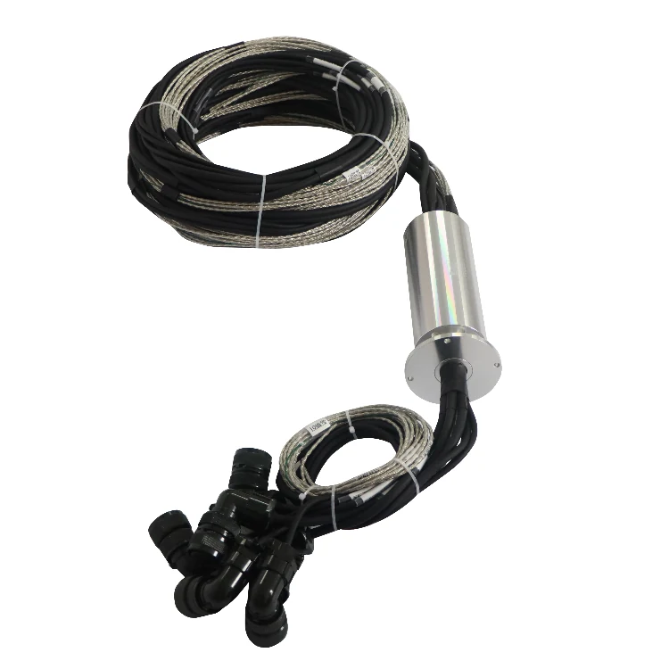 DHS078-55 78mm Servo slip ring encoder slip ring 55 channels transmit encoder signal — customized slip rings manufactured by INGIANT