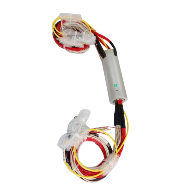 DHS040-76-1F single-channel photoelectric slip ring 40mm with 76 channels power and signal — hybrid slip rings manufactured by INGIANT