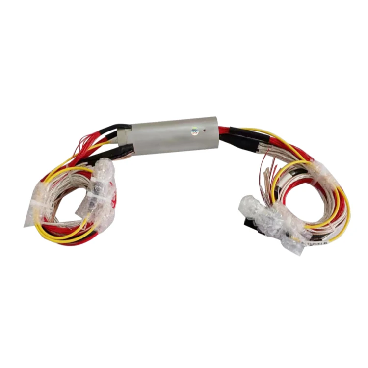 DHS040-76-1F single-channel photoelectric slip ring 40mm with 76 channels power and signal, view 3