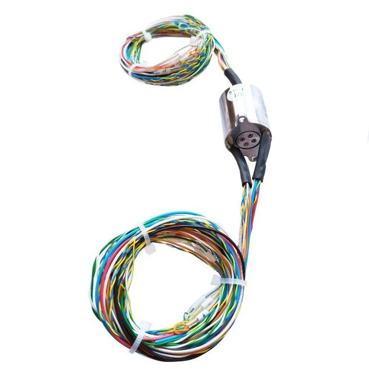 DHS022-18 standard high speed miniature solid shaft slip ring 22mm 18channels — capsulated slip rings manufactured by INGIANT