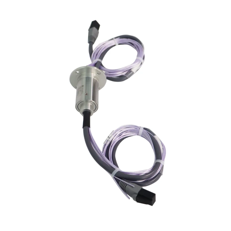 DHS030-8 standard DHS030 series Ethernet slip ring RJ45 connector transmit current and Ethernet signal, view 3