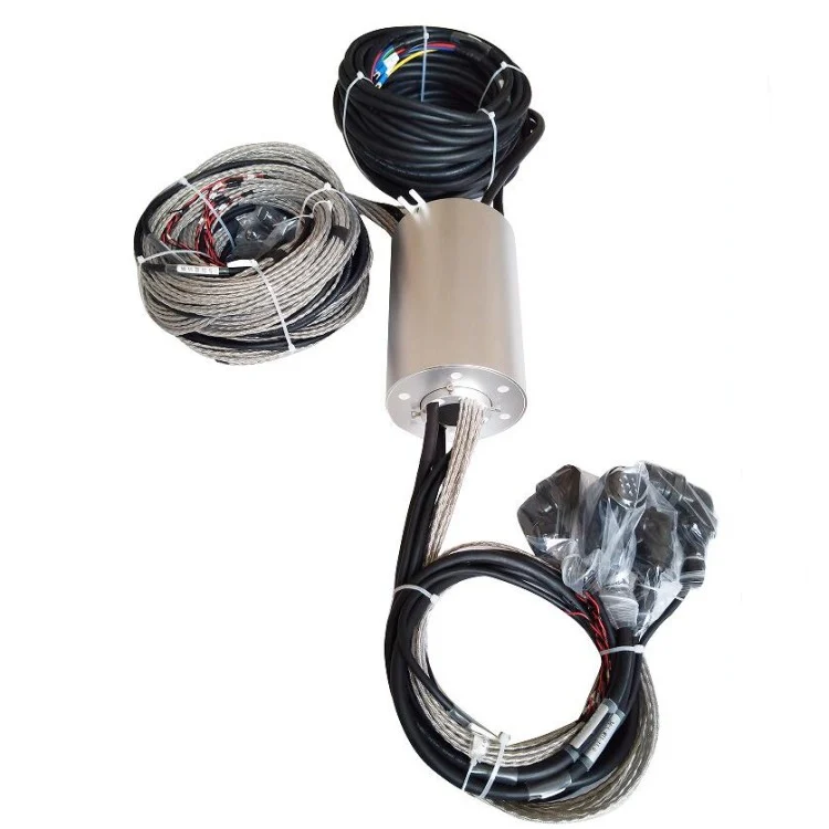 DHK040-44-003 hollow shaft slip rings with hole diameter 44mm 44channels for metallurgical equipment, view 2
