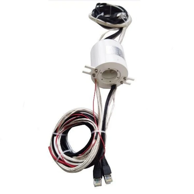 Ingiant 360° rotation through hole slip rings for robotics 33mm 24 channels — through bore slip rings manufactured by INGIANT