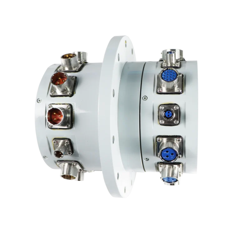DHS160-60 Customized solid shaft aviation plug slip ring diameter 160mm 60 channels — customized slip rings manufactured by INGIANT