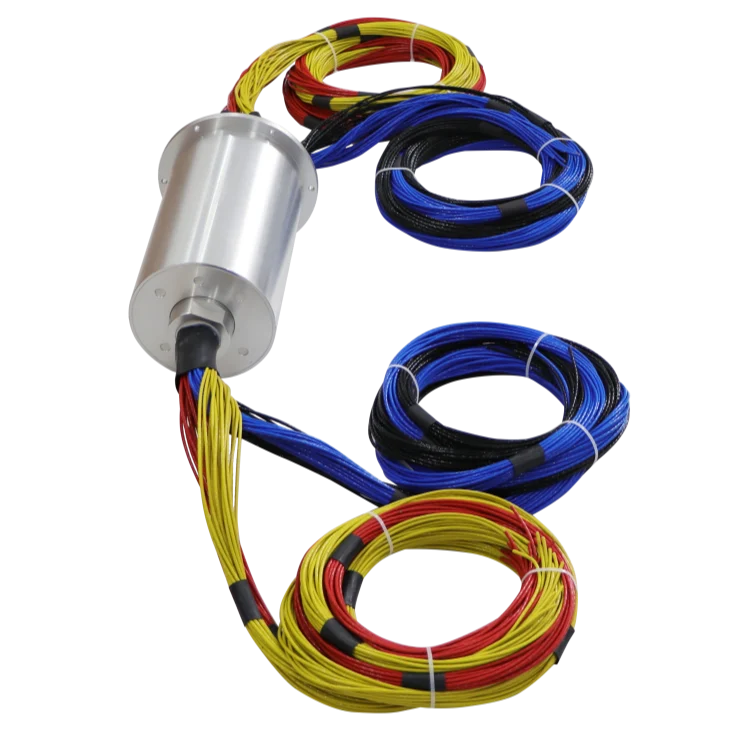 DHS150-4-400A Solid shaft high current slip ring 400A 4channels diameter 150mm, view 2