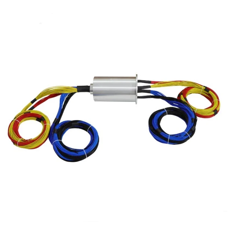 DHS150-4-400A Solid shaft high current slip ring 400A 4channels diameter 150mm, view 3