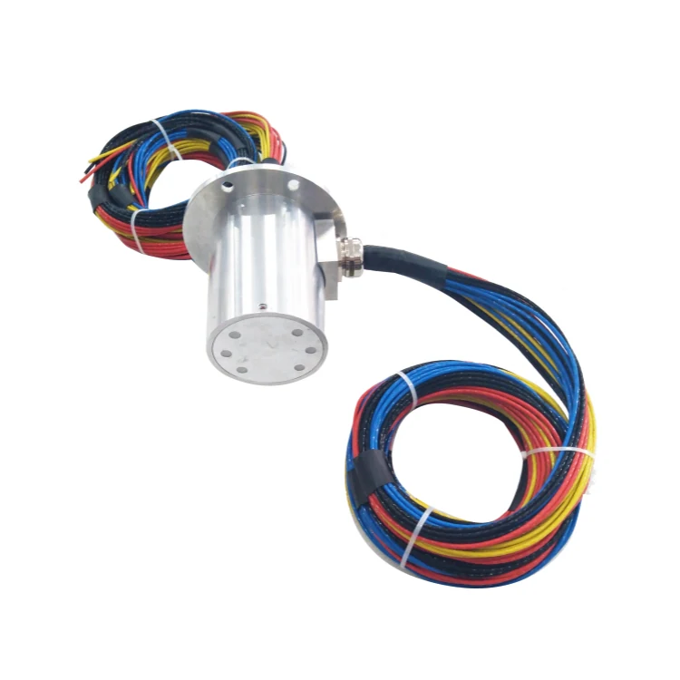 DHS090-4 Ingiant solid shaft high current slip ring out diameter 90mm 3 channels 150A and 1 channel 100A — customized slip rings manufactured by INGIANT