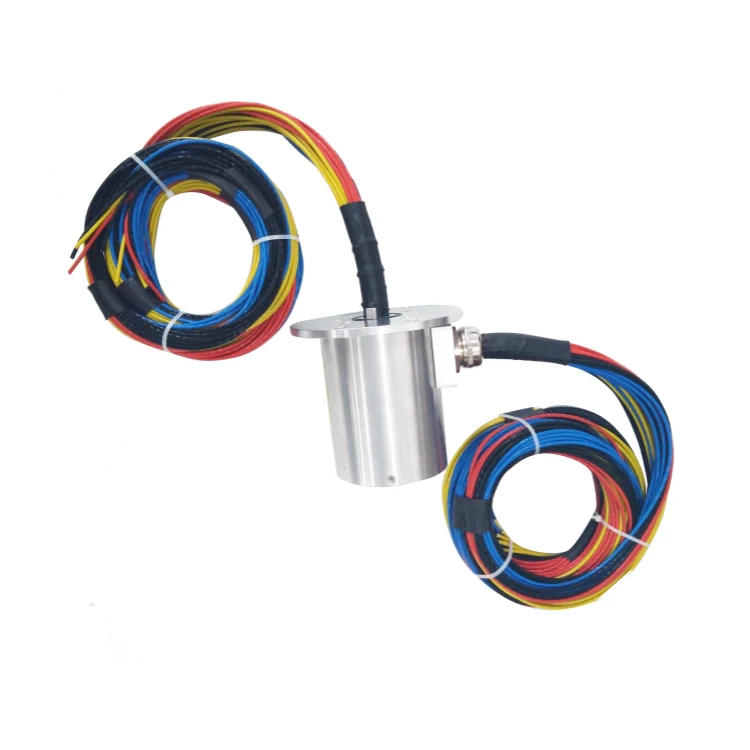 DHS090-4 Ingiant solid shaft high current slip ring out diameter 90mm 3 channels 150A and 1 channel 100A, view 3