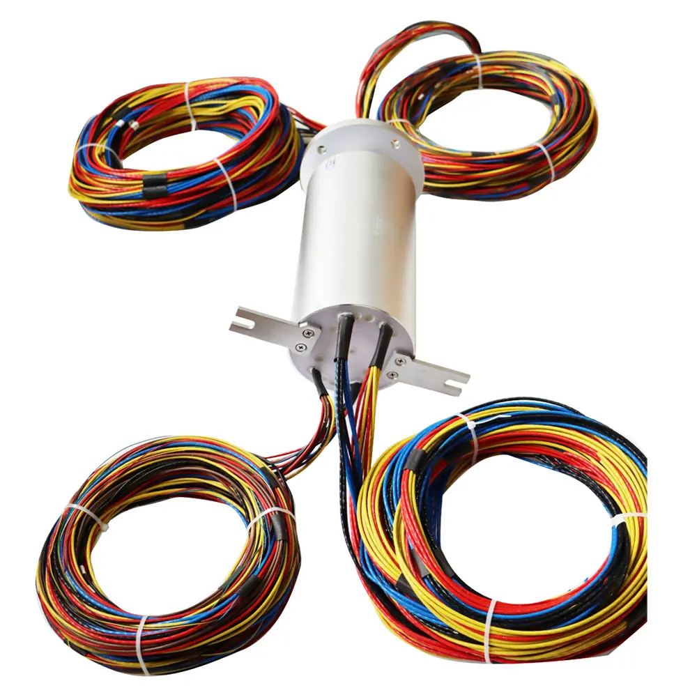 Ingiant high precision diameter 120mm 17 channels solid shaft slip ring — capsulated slip rings manufactured by INGIANT