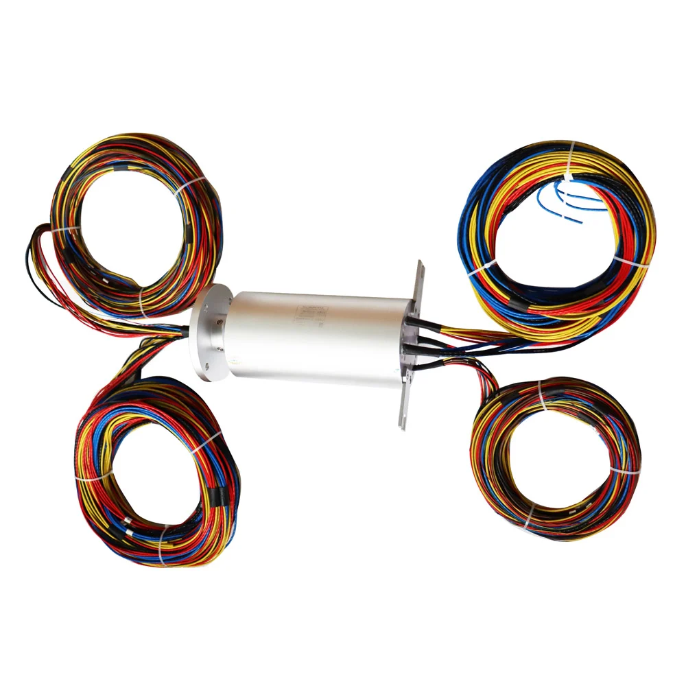 Ingiant high precision diameter 120mm 17 channels solid shaft slip ring, view 2