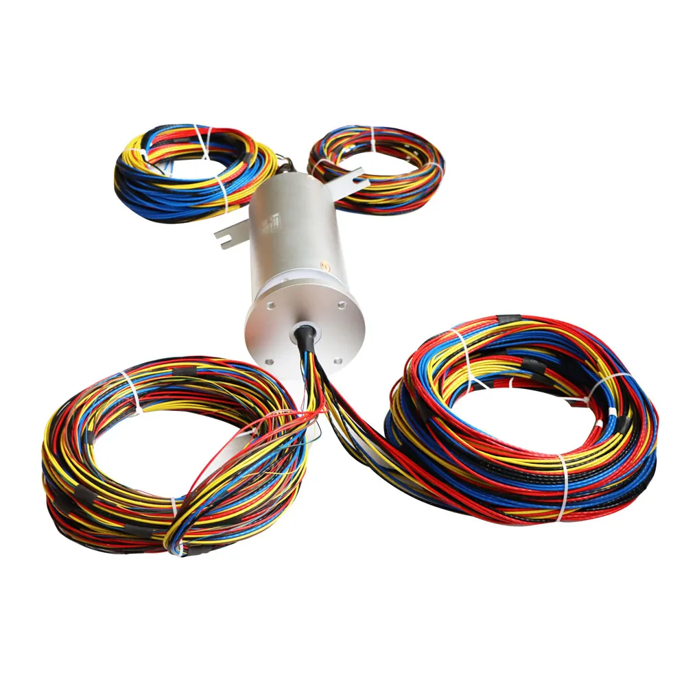 Ingiant high precision diameter 120mm 17 channels solid shaft slip ring, view 3