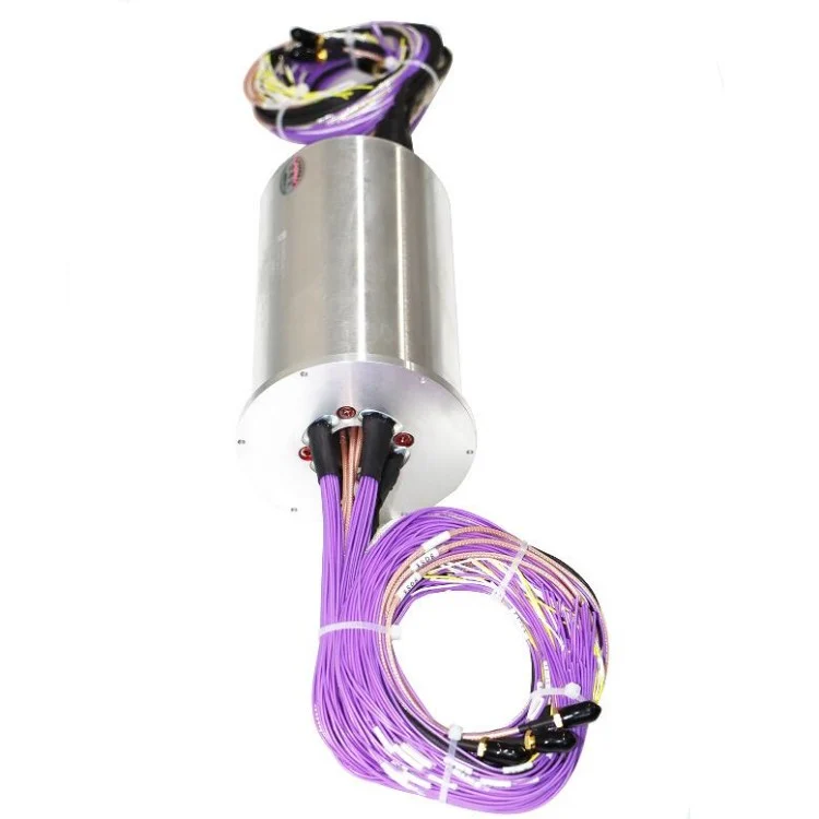 DHS090-51-3S solid shaft slip ring 51channels 90mm — capsulated slip rings manufactured by INGIANT