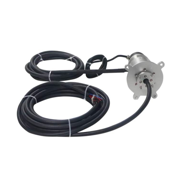 DHS065F-15-2A-006 Ingiant Non-standard custom solid shaft waterproof slip ring 65mm 15 channels power and signal (2A/ring), view 3