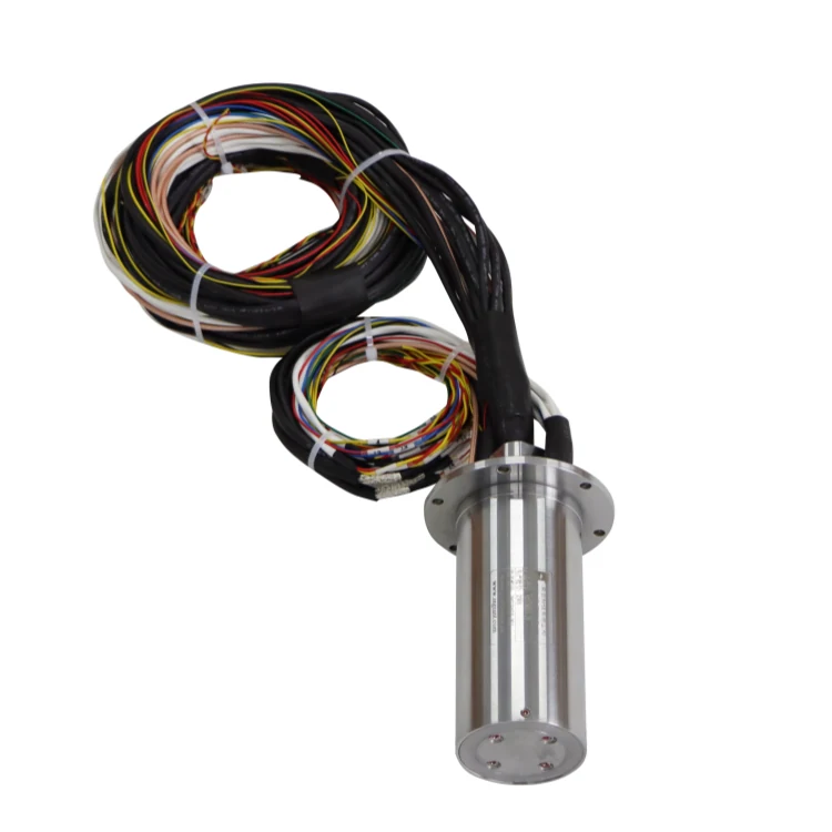 DHS052-50 Special customized slip rings stator and rotor outlet are 52mm in diameter on the same side — customized slip rings manufactured by INGIANT