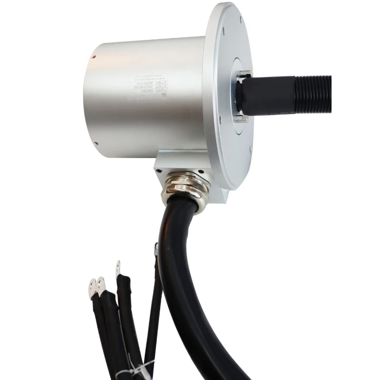 DHS180-4 Special customized slip ring solid for construction machinery diameter 180mm 4channels, view 3